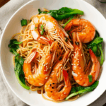 Asian Sesame Shrimp Noodle Salad