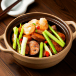Delicious Stewed Bamboo Shoots with Dried Shrimp and Sausage