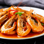 Golden Crispy Prawn with Cantonese Style Sauce