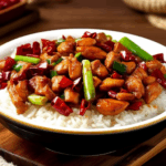 Sizzling Chicken Stir Fry with Rice