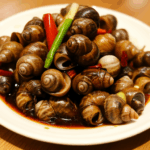 Stir-Fried River Snails in Black Bean Sauce