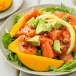 Tangy Mango Salmon Salad with Avocado